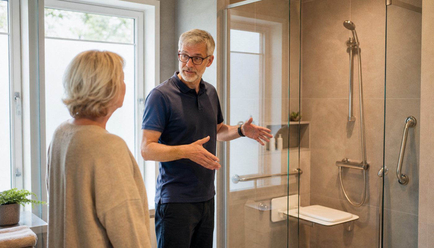 La douche sénior : pourquoi préférer une fabrication sur mesure ?